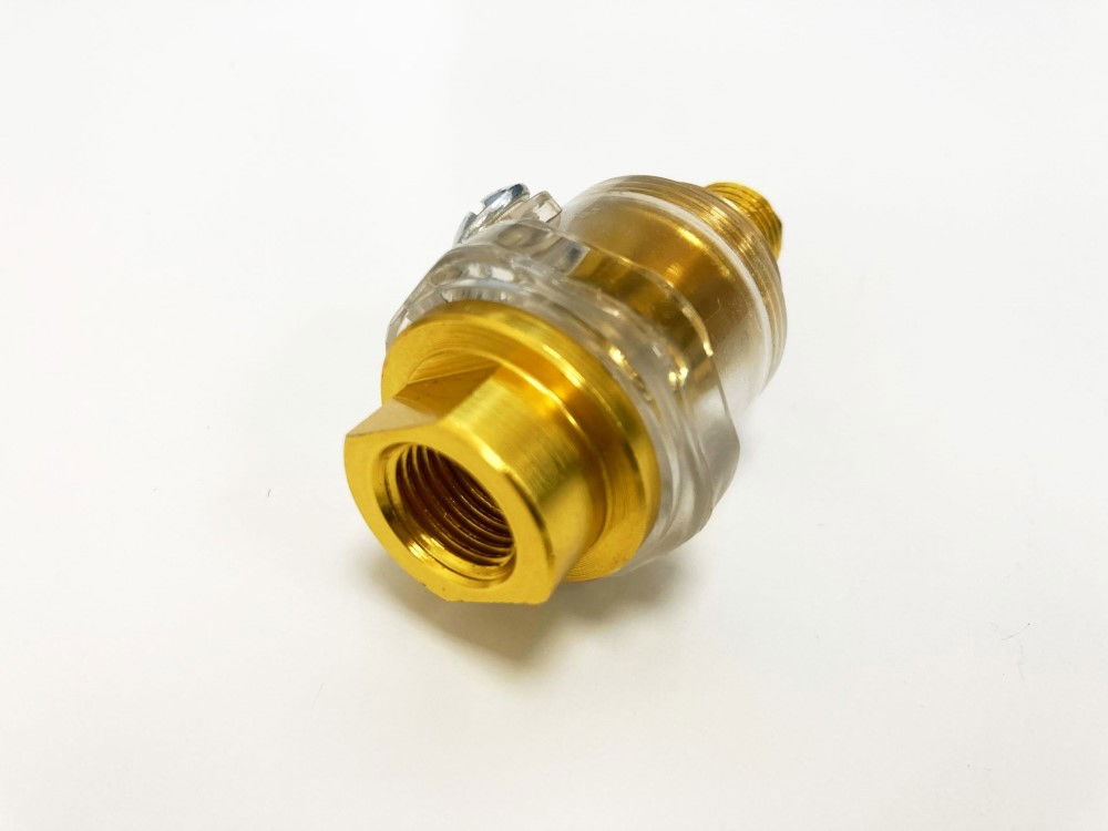 MINI IN LINE OILER 1/4 bsp FOR AIR TOOLS INCLUDES CONDENSATION VALVE - TOOLZONE KDPAT096