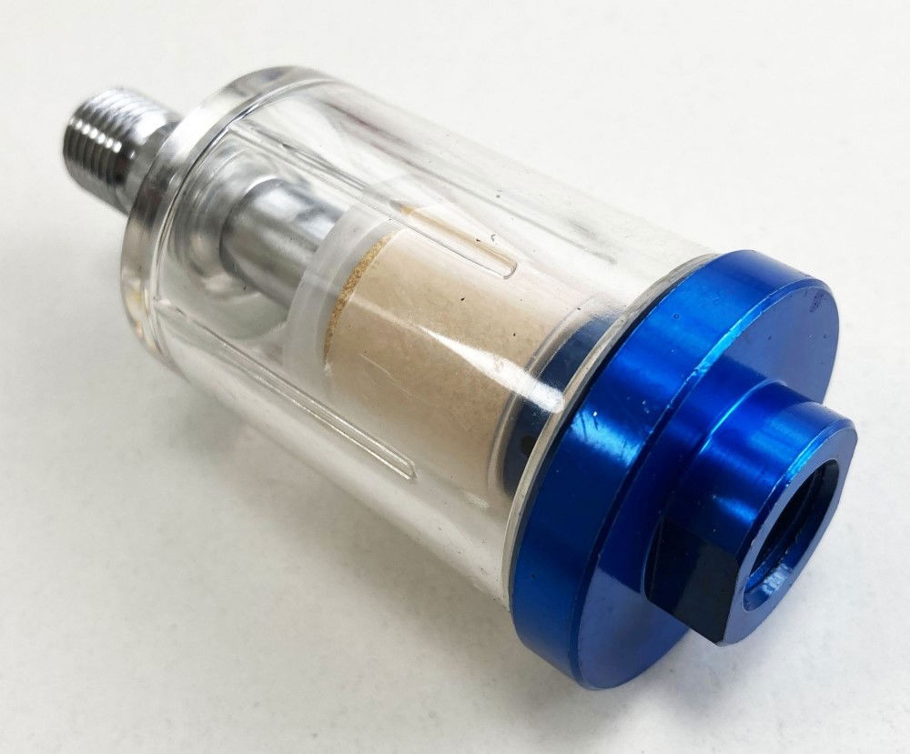 IN LINE MOISTURE TRAP 1/4 bsp INCLUDES CONDENSATION VALVE CLEAR FILTER BOWL - TOOLZONE KDPAT097