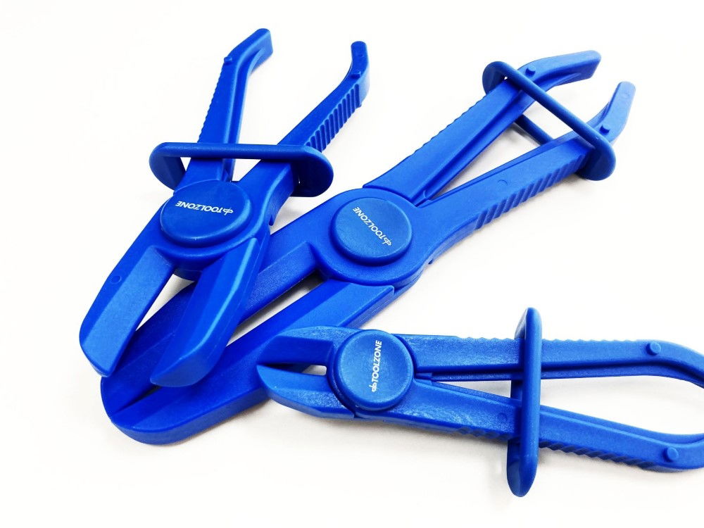 HOSE CLAMP PLIER SET 3pc FOR COOLANT FUEL AND VACUUM HOSES - TOOLZONE KDPAU004