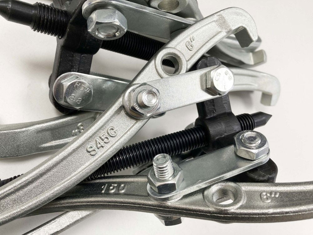 GEAR PULLER SET 4pc 3 LEG 3/4/6/8 REVERSIBLE JAWS - TOOLZONE KDPAU013