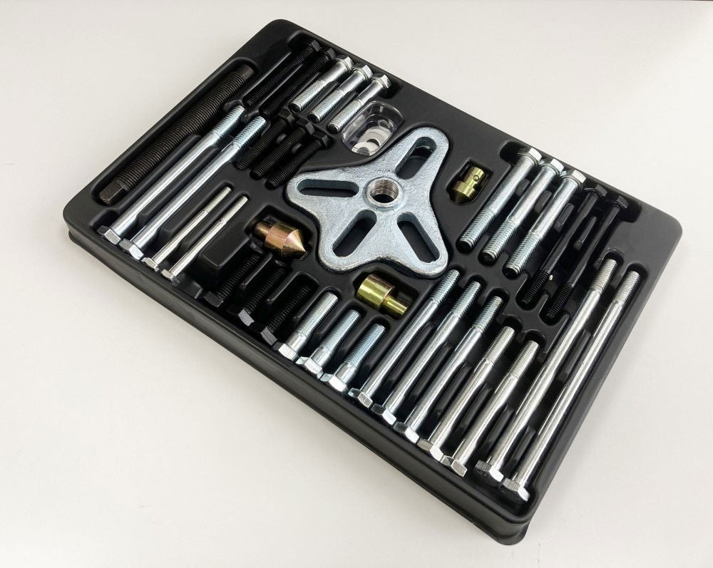 HARMONIC BALANCE PULLER SET 46pc FOR PULLEYS AND STEERING WHEELS - TOOLZONE KDPAU015