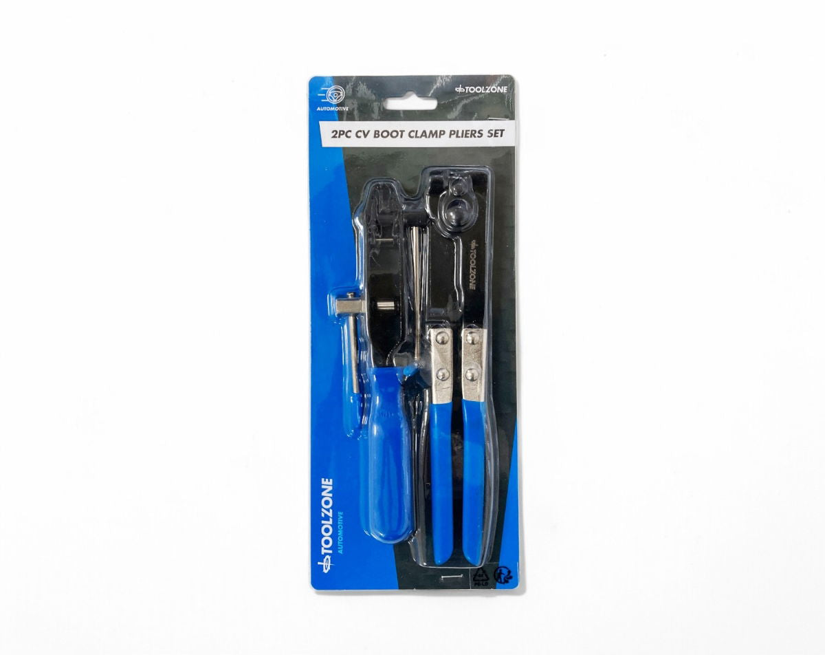 CV BOOT CLAMP PLIER SET 2pc WITH WINDER AND CUTTER - TOOLZONE KDPAU040