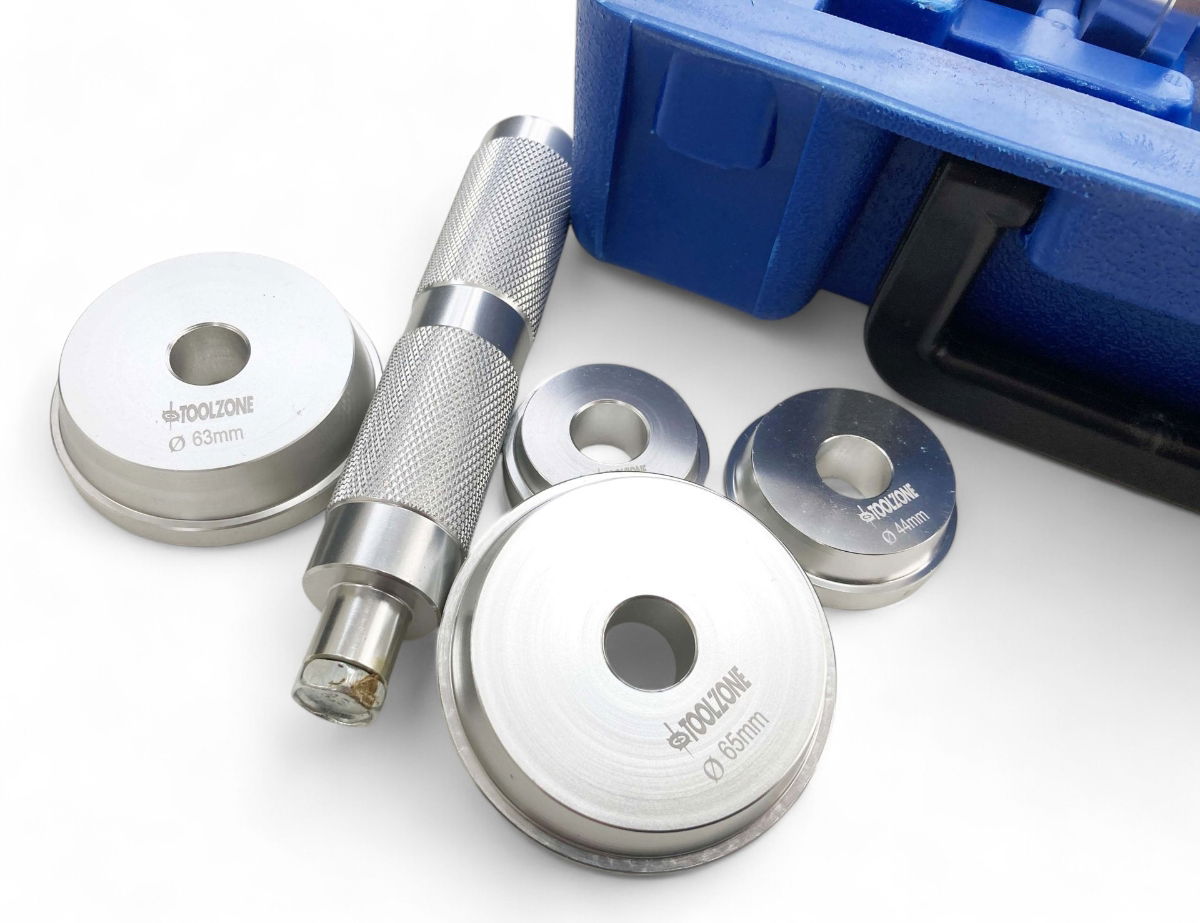 BEARING RACE AND SEAL DRIVER SET 10pc ALUMINIUM WITH HANDLE - TOOLZONE KDPAU066
