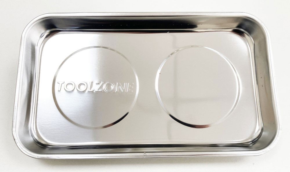 MAGNETIC PARTS TRAY STAINLESS STEEL 140 x 240mm - TOOLZONE KDPAU210