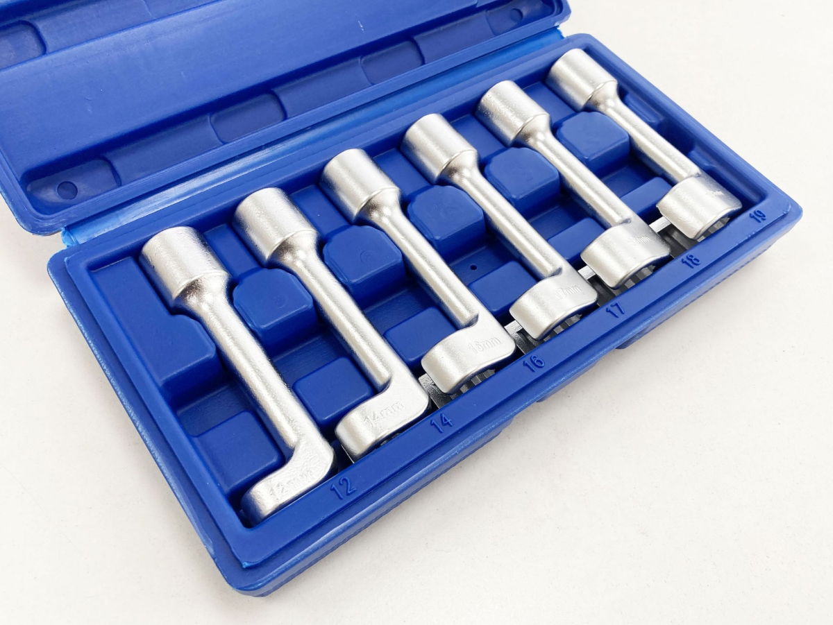 DIESEL INJECTOR LINE SOCKET SET 6pc 1/2 DRIVE 12-19mm - TOOLZONE KDPAU338