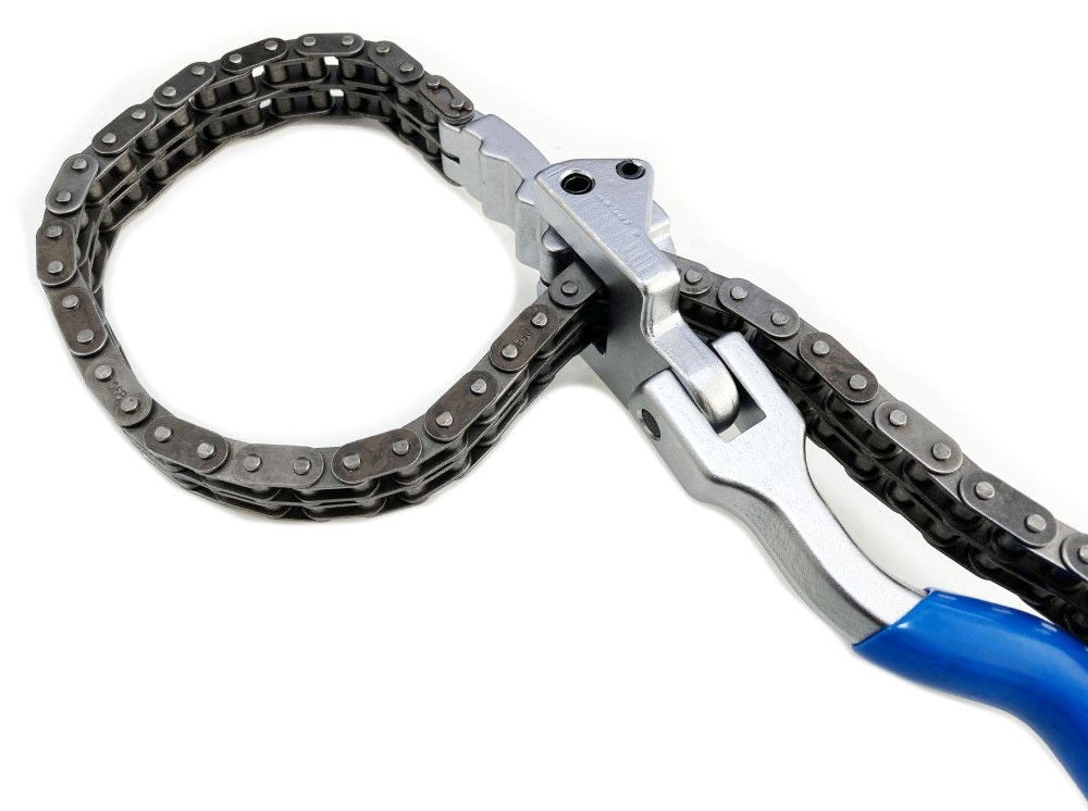OIL FILTER CHAIN WRENCH 60-195mm WITH SWIVEL HANDLE - TOOLZONE KDPAU384