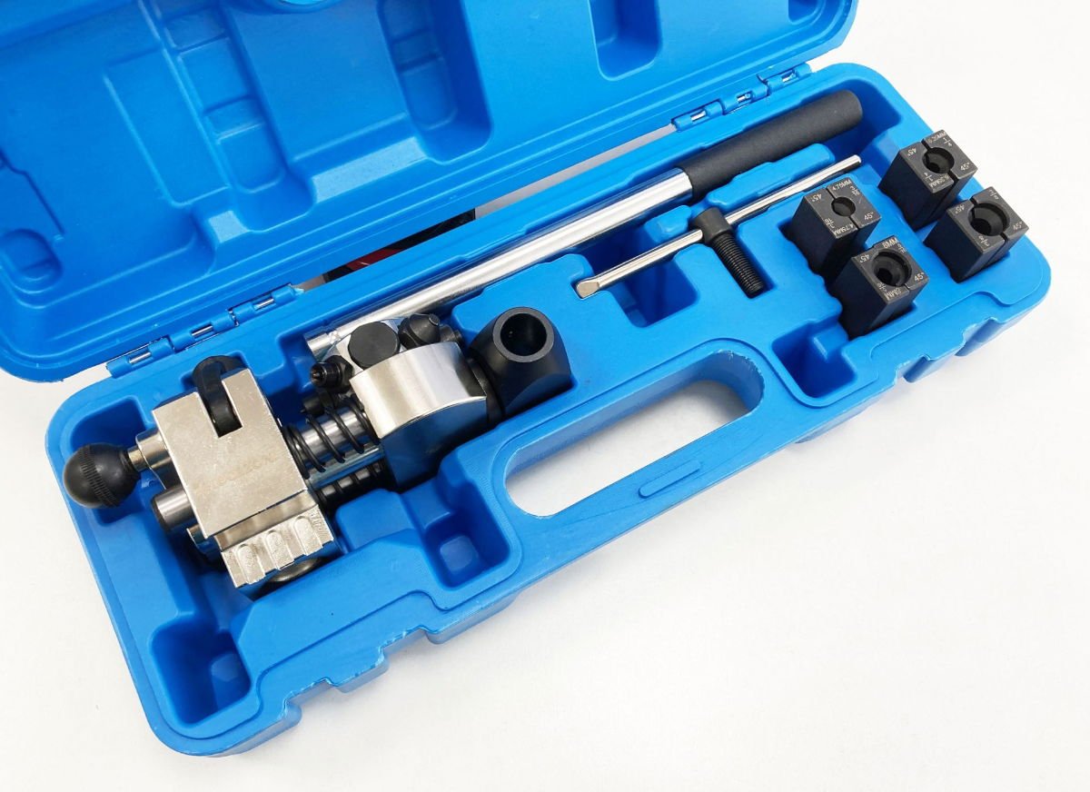 PROFESSIONAL BRAKE FLARING KIT FOR 3/16, 1/4, 5/16, 3/8 TUBES - TOOLZONE KDPAU402
