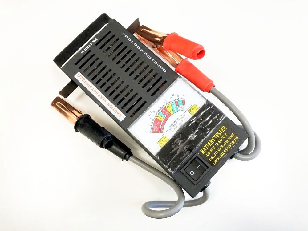 BATTERY TESTER 6/12v 100A ANALOGUE DISPLAY 0-16vdc - TOOLZONE KDPBT030