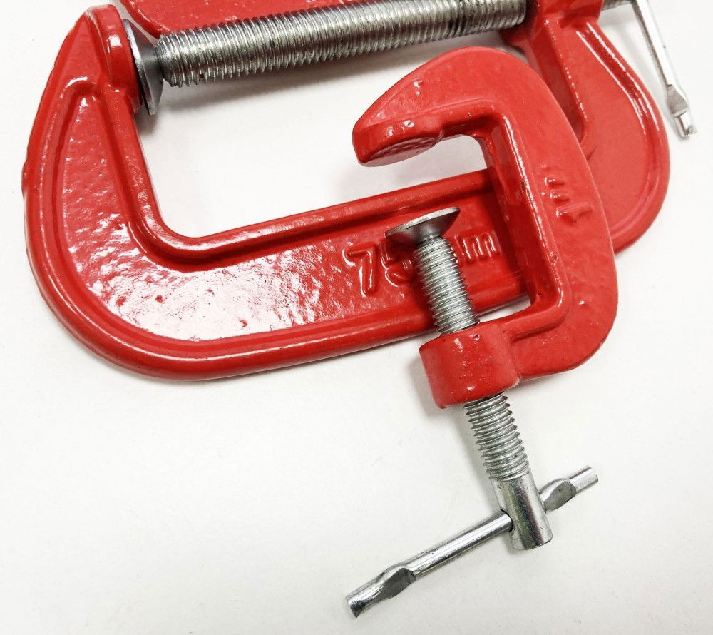 G CLAMP SET 3PC MINI 25mm 50mm 75mm - TOOLZONE KDPCL004