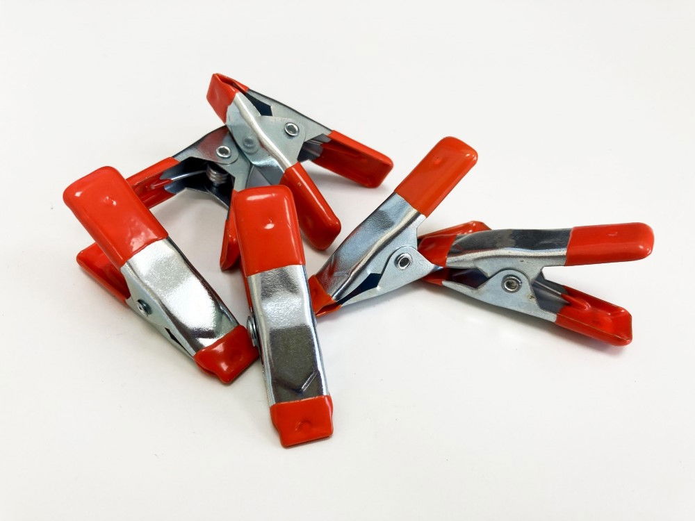 SPRING CLAMP SET 6PC 2 METAL PVC COATED - TOOLZONE KDPCL007