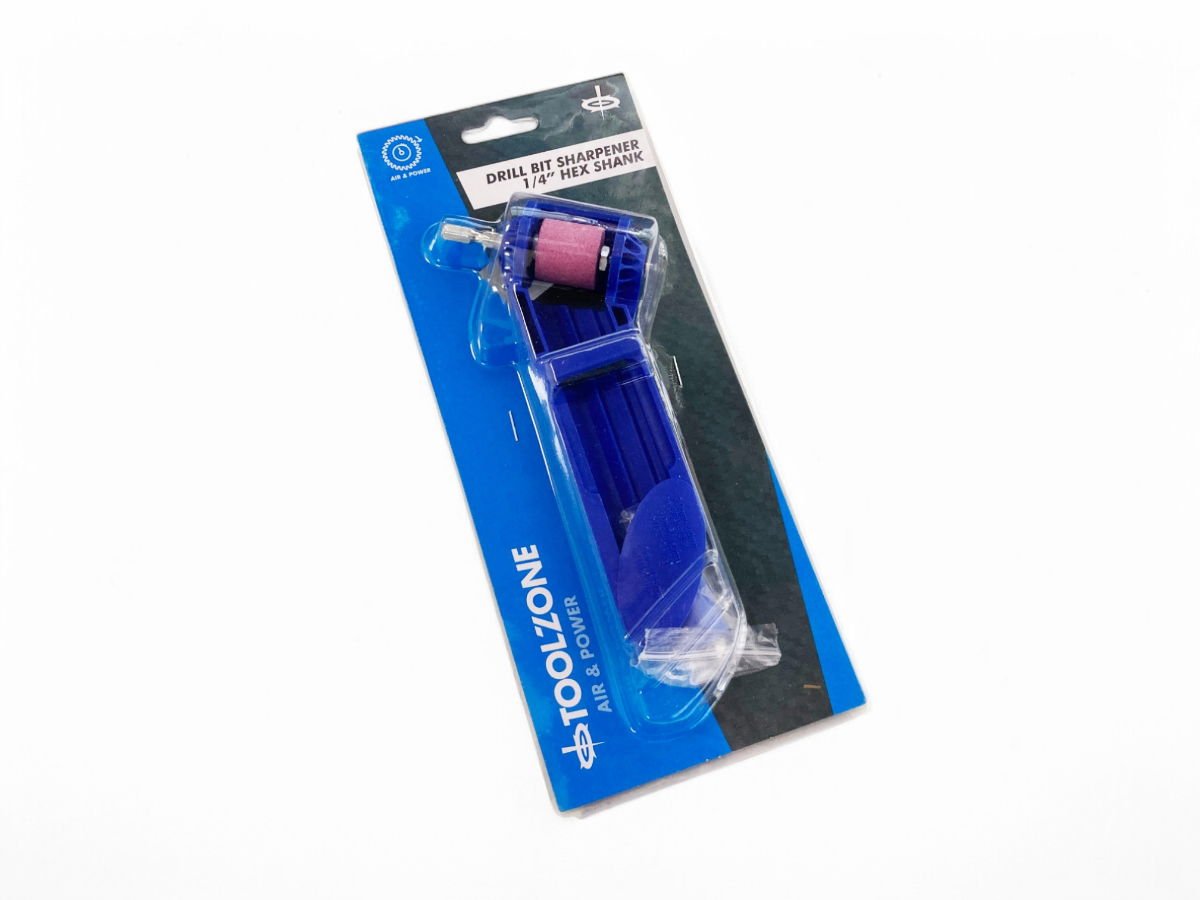 DRILL BIT SHARPENER 1/4 SHANK FOR 2.0-12.5mm 100 GRIT - TOOLZONE KDPDR042