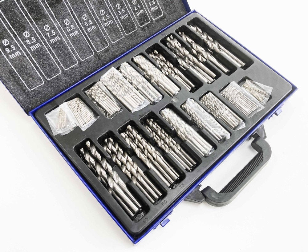 DRILL BIT SET HSS METRIC 170PC 1-8mm - TOOLZONE KDPDR057