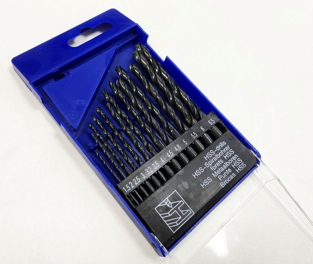 DRILL BIT SET HSS 13PC 1.5-6.5mm - TOOLZONE KDPDR082