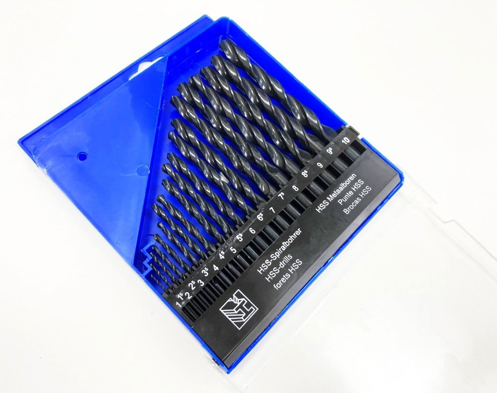 DRILL BIT SET HSS JOBBER 19PC 1-10mm - TOOLZONE KDPDR085
