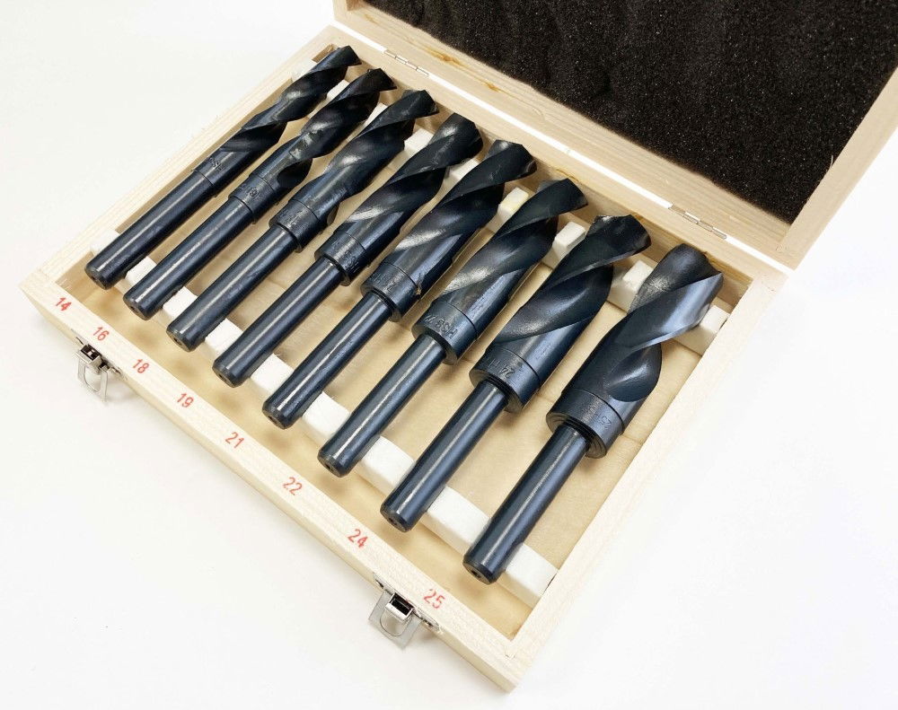 HSS DRILL SET 8PC 14-25mm 1/2 SHANK - TOOLZONE KDPDR307