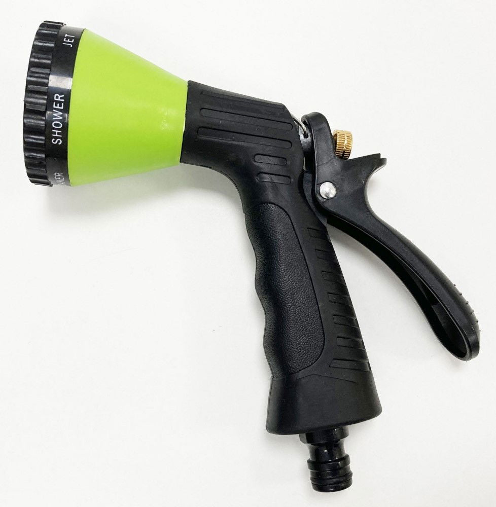 WATER SPRAY GUN 6 PATTERN GREEN HEAVY DUTY - TOOLZONE KDPGD168