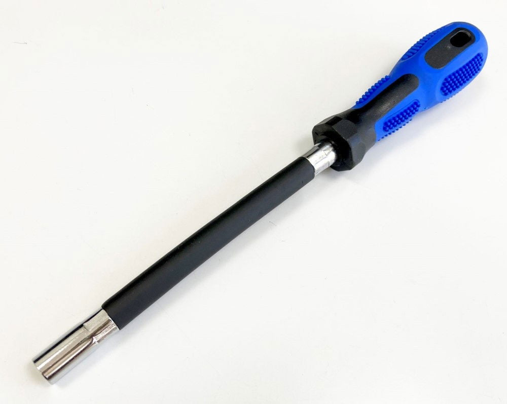 HOSE CLIP DRIVER 7mm FLEXIBLE SHAFT RUBBER GRIP HANDLE - TOOLZONE KDPHB241