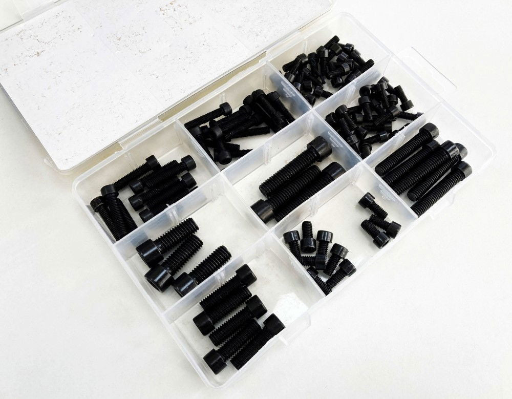 HEX CAP BOLTS ASSORTMENT 106pc CARBON STEEL M4-M10 - TOOLZONE KDPHW005