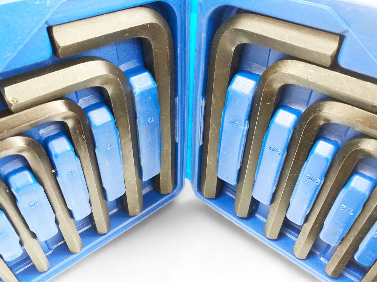 HEX KEY SET JUMBO METRIC AND AF 12pc IN CASE 40CR - TOOLZONE KDPHX024