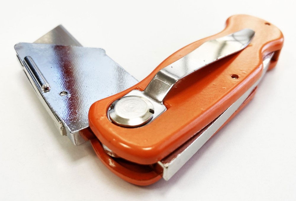 UTILITY KNIFE FOLDING LOCK BACK WITH 10 SPARE BLADES - TOOLZONE KDPKN076
