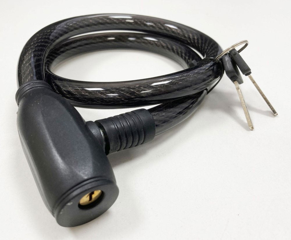 CABLE LOCK 15mm x 800mm WITH 2 KEYS - TOOLZONE KDPLK097