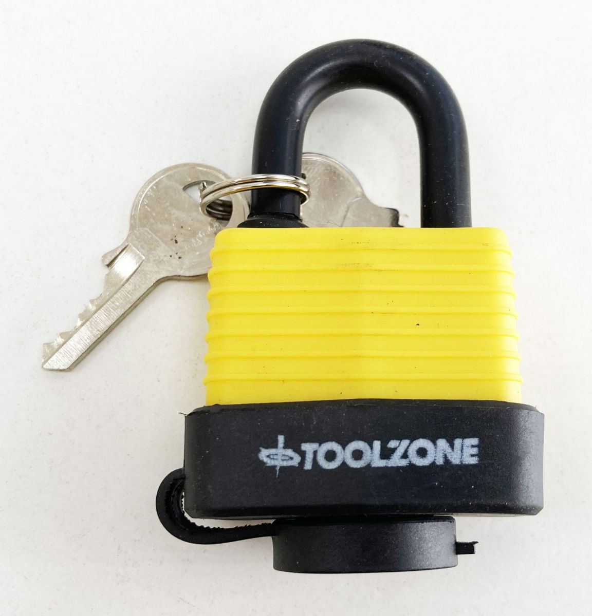 PADLOCK WATERPROOF LAMINATED 40mm 6mm SHACKLE WITH 2 KEYS - TOOLZONE KDPLK100