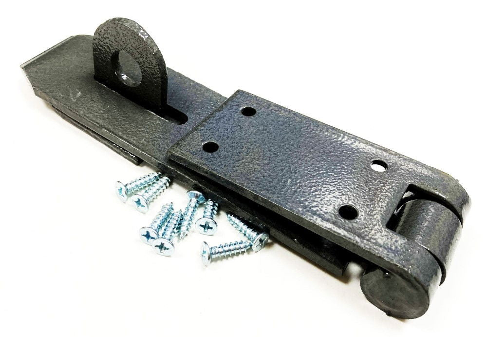 HASP AND STAPLE CAST IRON 5.5 x 1.5 WITH FIXINGS - TOOLZONE KDPLK103