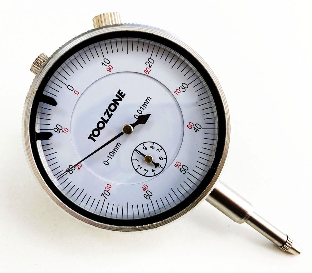 DTI DIAL GAUGE 0-10mm 0.01mm READING 57mm DIAL - TOOLZONE KDPMS083