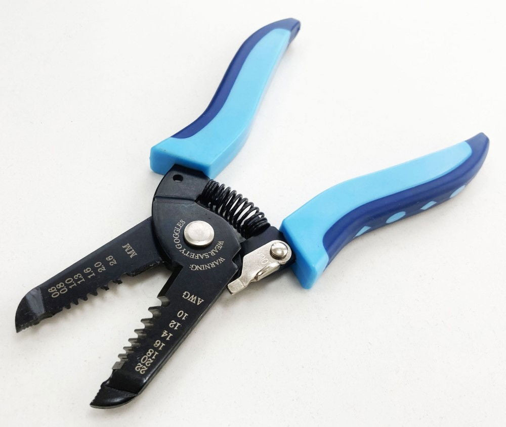 WIRE STRIP PLIERS 10-22 swg SPRING LOADED LOCKING CATCH - TOOLZONE KDPPL129