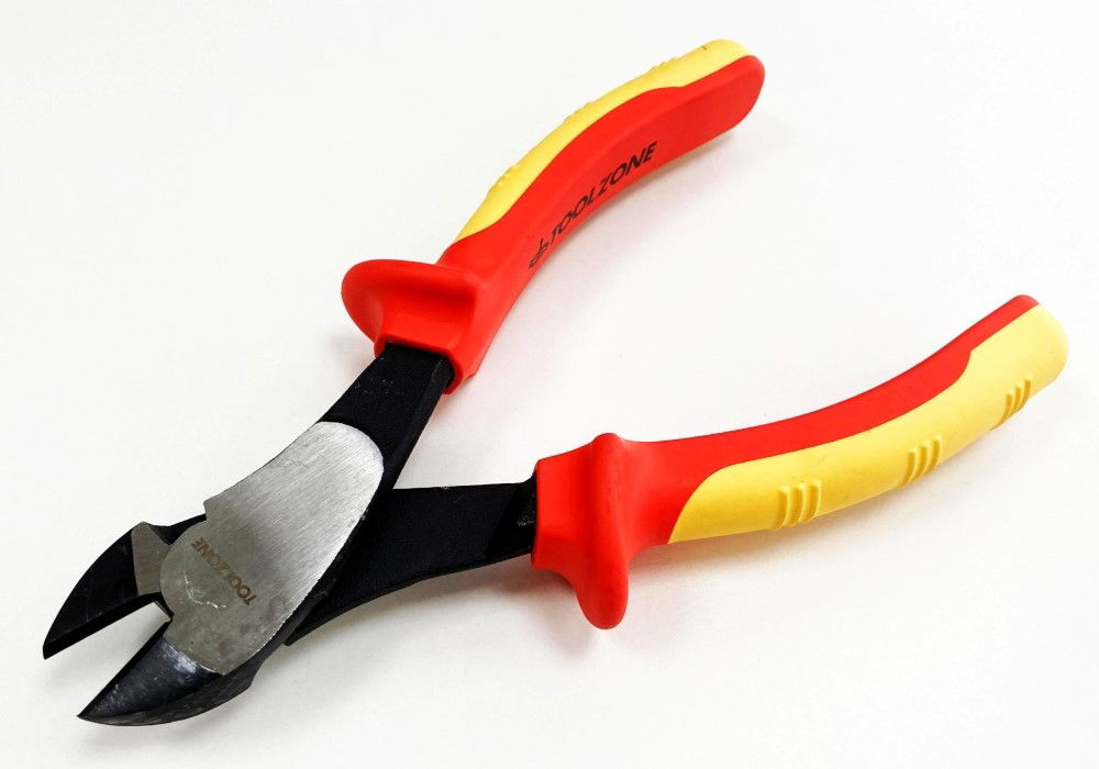 SIDE CUTTER PLIER VDE 7 1/2 6150 CRV STEEL 1000V - TOOLZONE KDPPL135