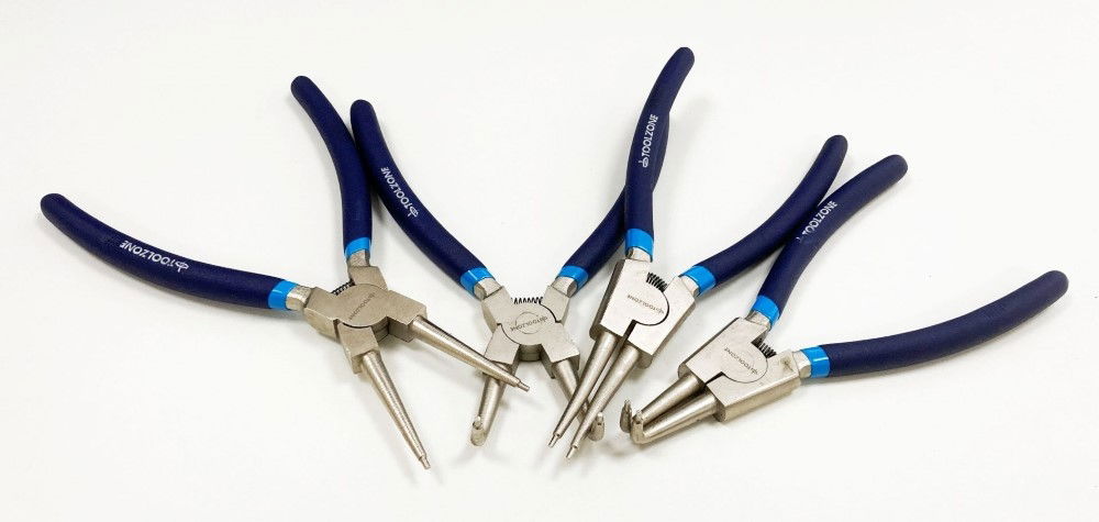 CIRCLIP PLIER SET 4PC 9 CRV 6150 DROP FORGED STEEL - TOOLZONE KDPPL139
