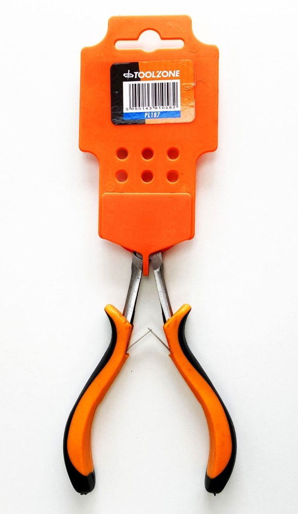 PRECISION NEEDLE NOSE PLIERS LEAF SPRING CARBON STEEL - TOOLZONE KDPPL187