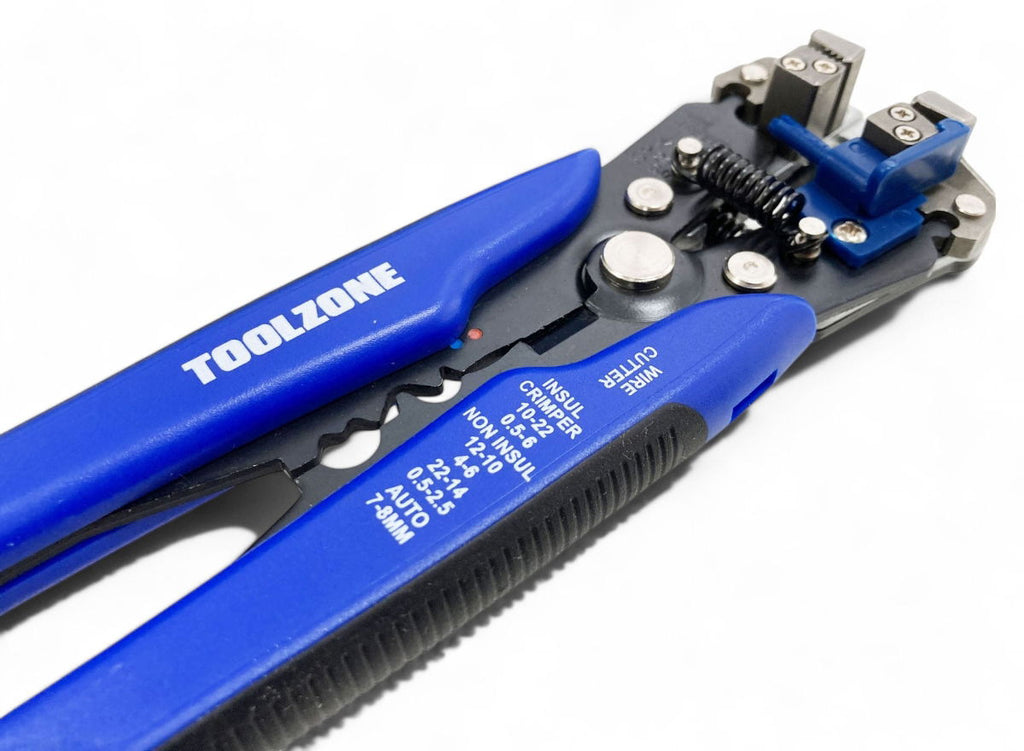 AUTO STRIPPER AND CRIMPER 10-24 awg 0.13-6.0mm² BLUE - TOOLZONE KDPPL256