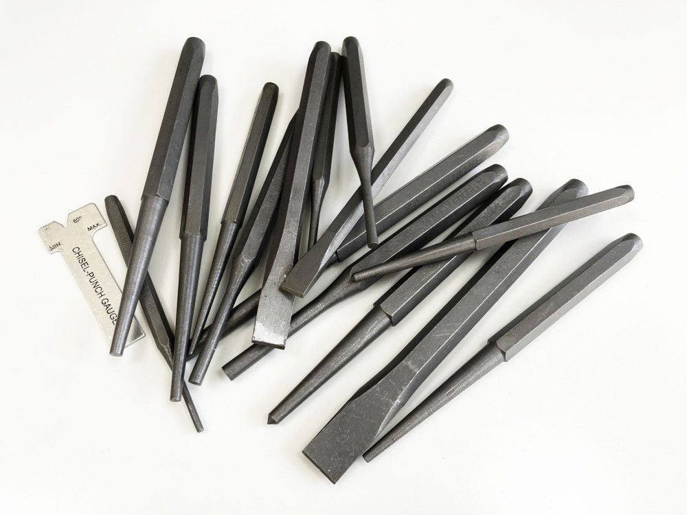 PUNCH AND CHISEL SET 16PC CRV 6150 TEMPERED - TOOLZONE KDPPN004