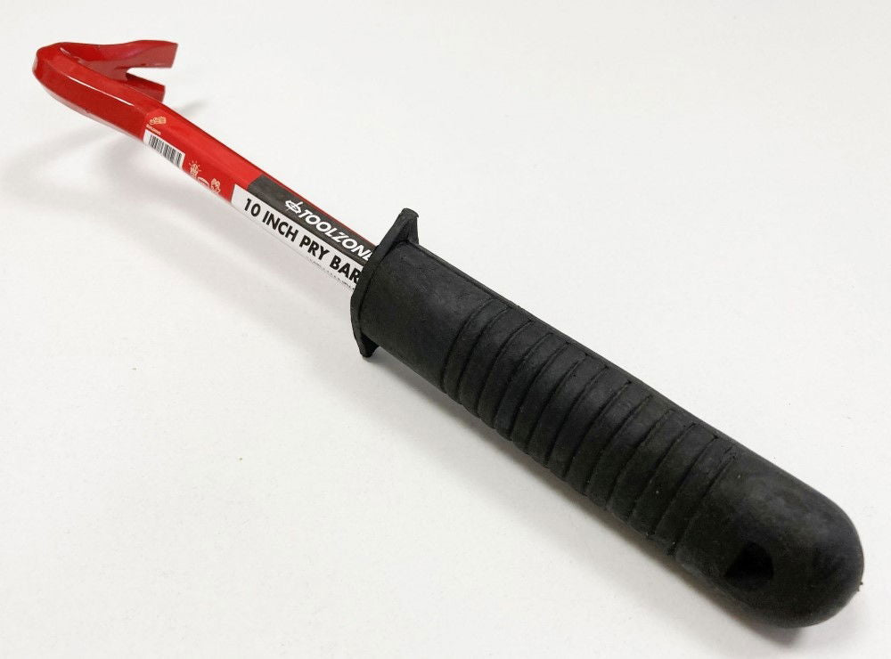 PRY BAR 10 SWAN NECK RUBBER HANDLE - TOOLZONE KDPPN013