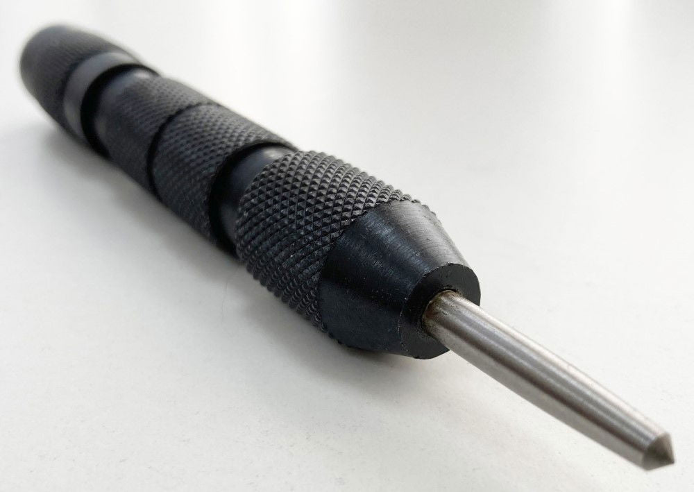 AUTO CENTRE PUNCH 135 x 20mm KNURLED STEEL BODY - TOOLZONE KDPPN015