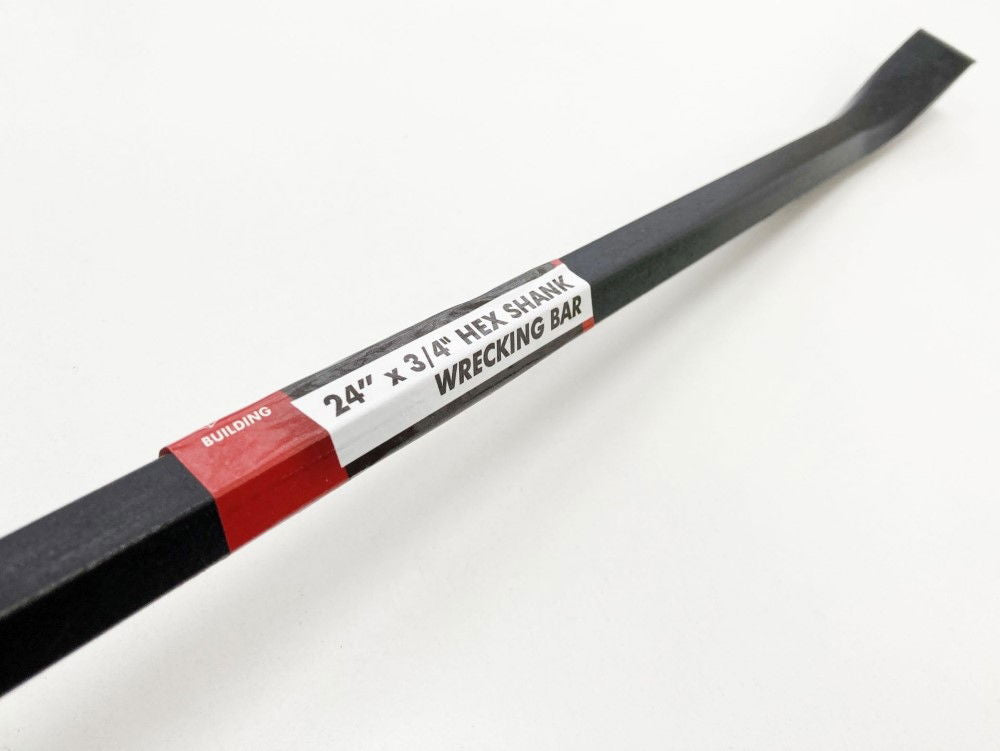 WRECKING BAR STANDARD 24 x 3/4 HARDENED STEEL - TOOLZONE KDPPN079