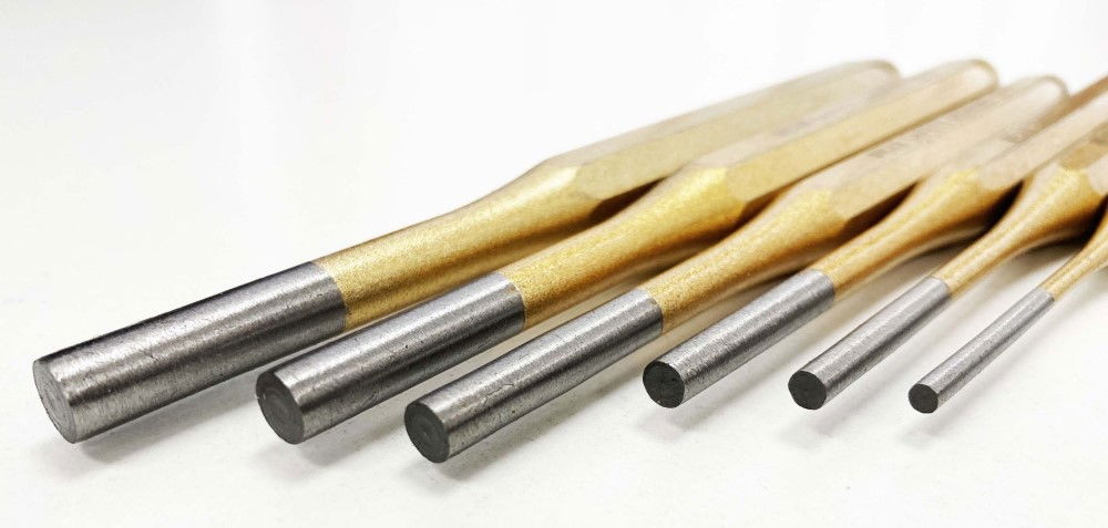 PIN PUNCH SET 6PC 3mm, 4mm, 5mm, 6mm, 7mm, 8mm CHROME VANADIUM - TOOLZONE KDPPN101