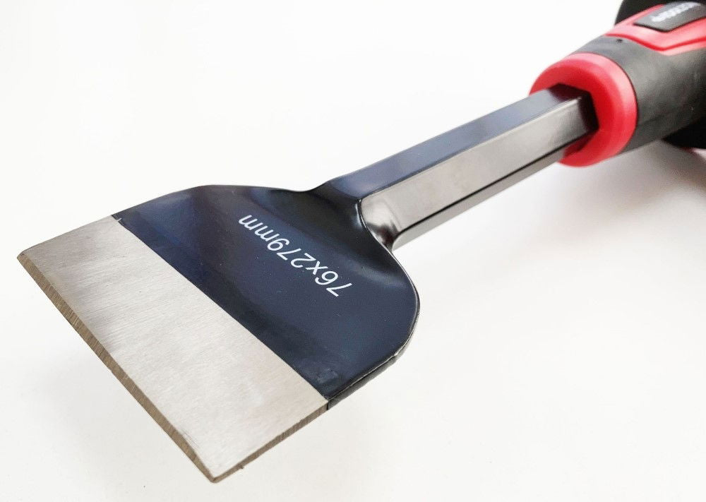 ELECTRICIANS COLD CHISEL 279 x 76 x 19mm DROP FORGED STEEL SOFT GRIP - TOOLZONE KDPPN170