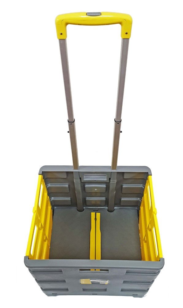 SHOPPING CART EXTRA LARGE YELLOW AND GREY PLASTIC - TOOLZONE KDPRM030