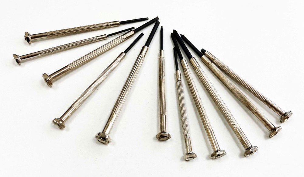 PRECISION SCREWDRIVER SET 11PC PHILLIPS 00-1 SLOT 1-3mm - TOOLZONE KDPSD211