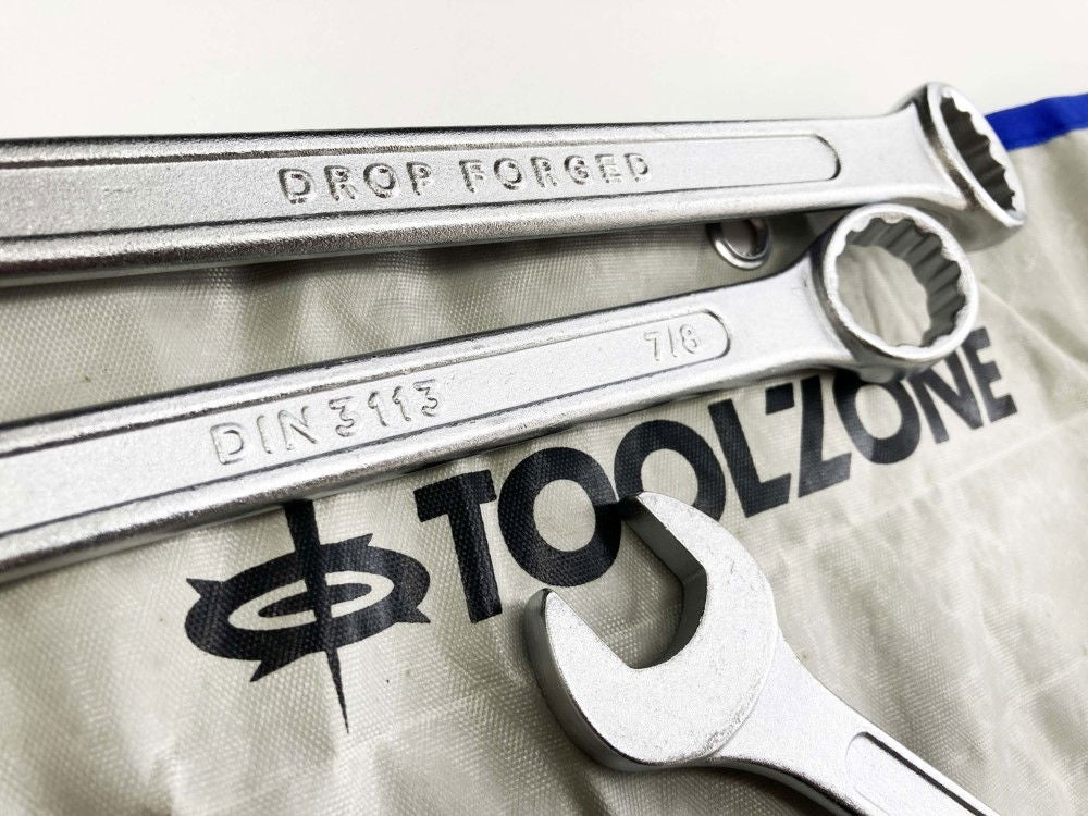COMBINATION SPANNER SET 24PC METRIC/AF DROP FORGED CHROME PLATED - TOOLZONE KDPSP011