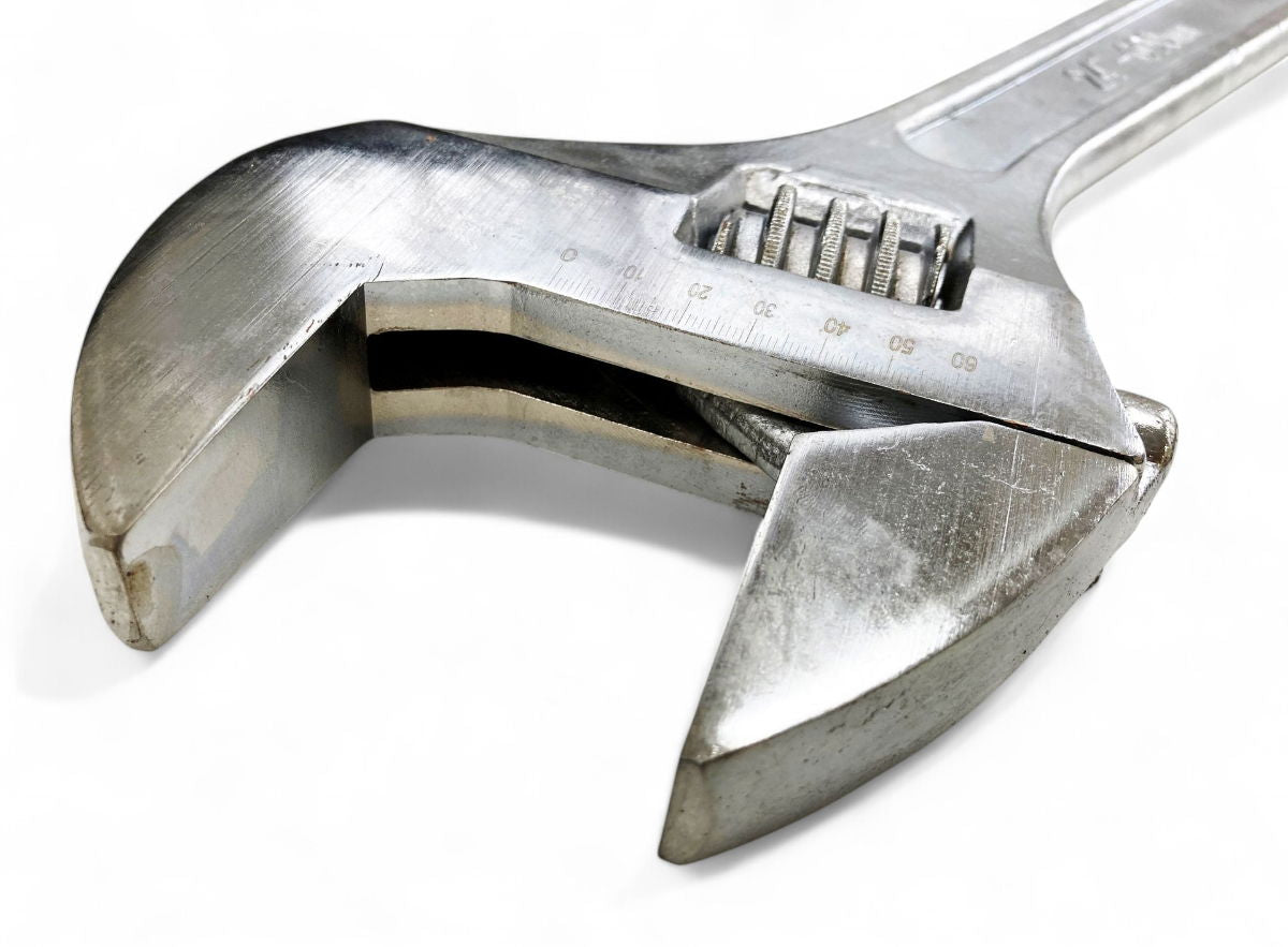 ADJUSTABLE SPANNER 24 MAX JAW 58mm DROP FORGED CHROME PLATED - TOOLZONE KDPSP048