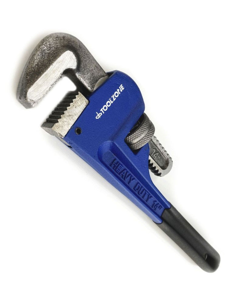 STILLSON WRENCH 14 MAX JAW 71mm DROP FORGED FOAM DIPPED HANDLE - TOOLZONE KDPSP067