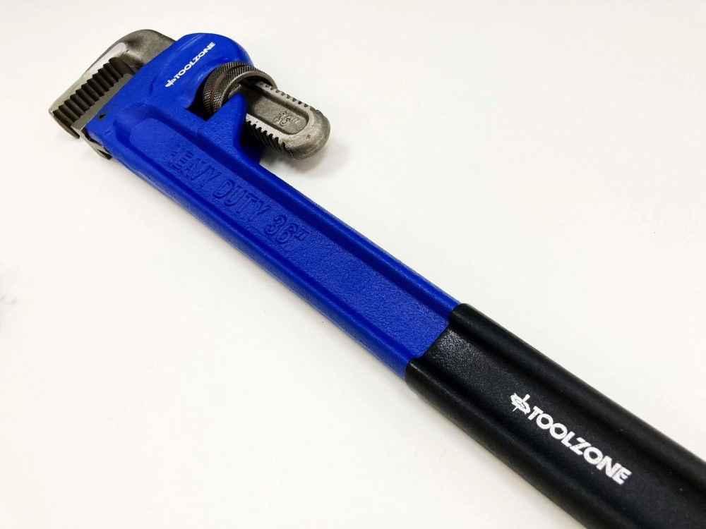 STILLSON WRENCH 36 MAX JAW 114mm DROP FORGED FOAM DIPPED HANDLE - TOOLZONE KDPSP070