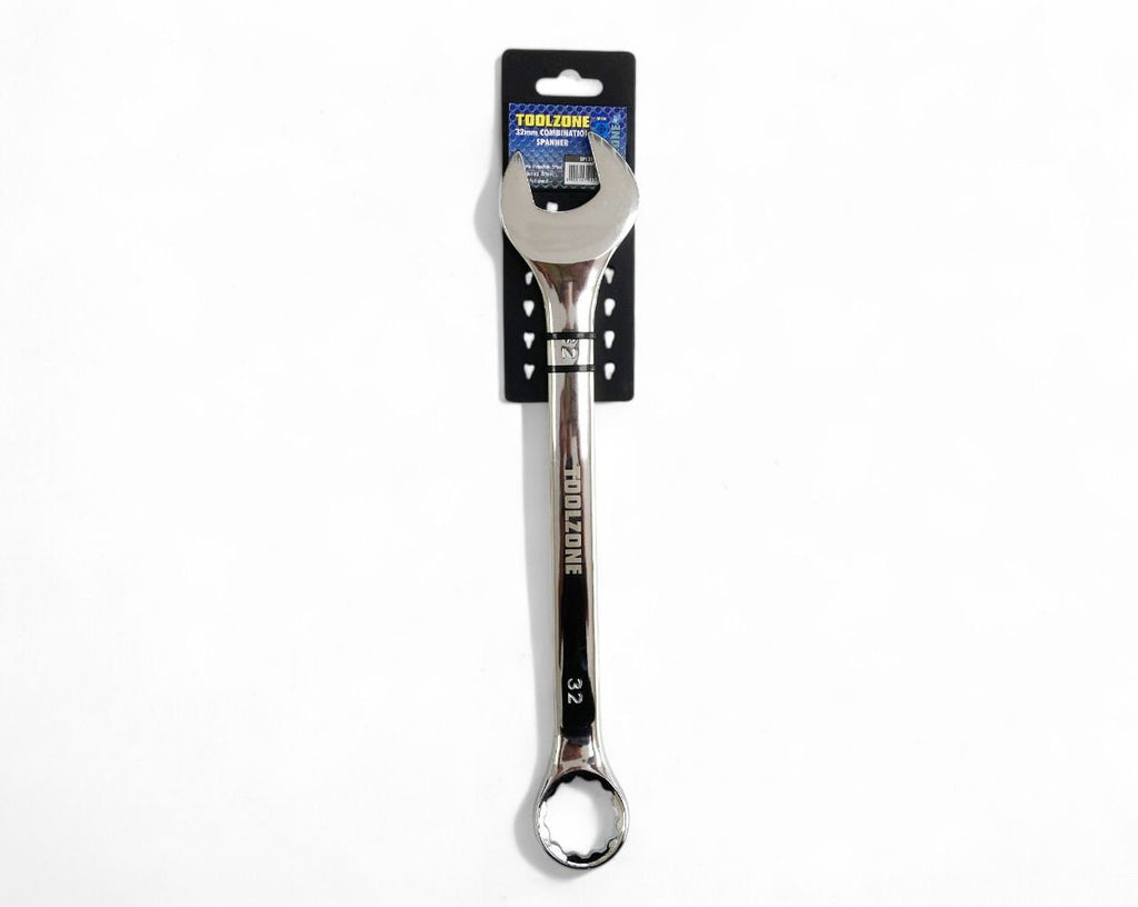 COMBINATION SPANNER 32mm POLISHED CHROME VANADIUM - TOOLZONE KDPSP120