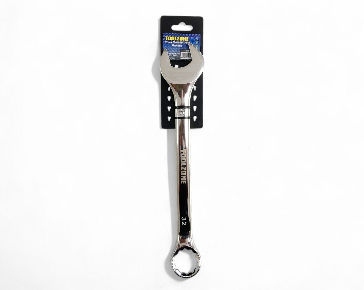 COMBINATION SPANNER 32mm POLISHED CHROME VANADIUM - TOOLZONE KDPSP120