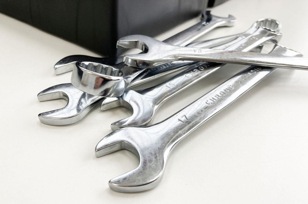 COMBINATION SPANNER SET 25pc 6-32mm CHROME VANADIUM IN TRAY - TOOLZONE KDPSP158