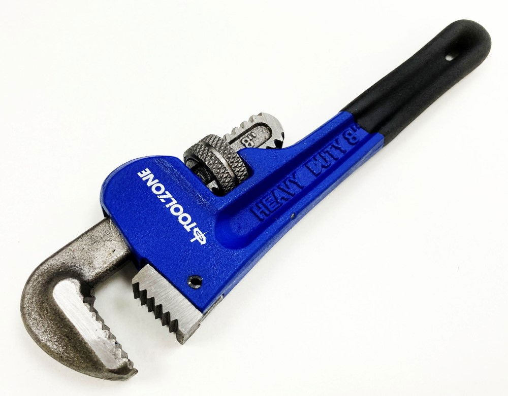 STILLSON WRENCH 8 DROP FORGED CARBON STEEL MAX JAW 30mm - TOOLZONE KDPSP180