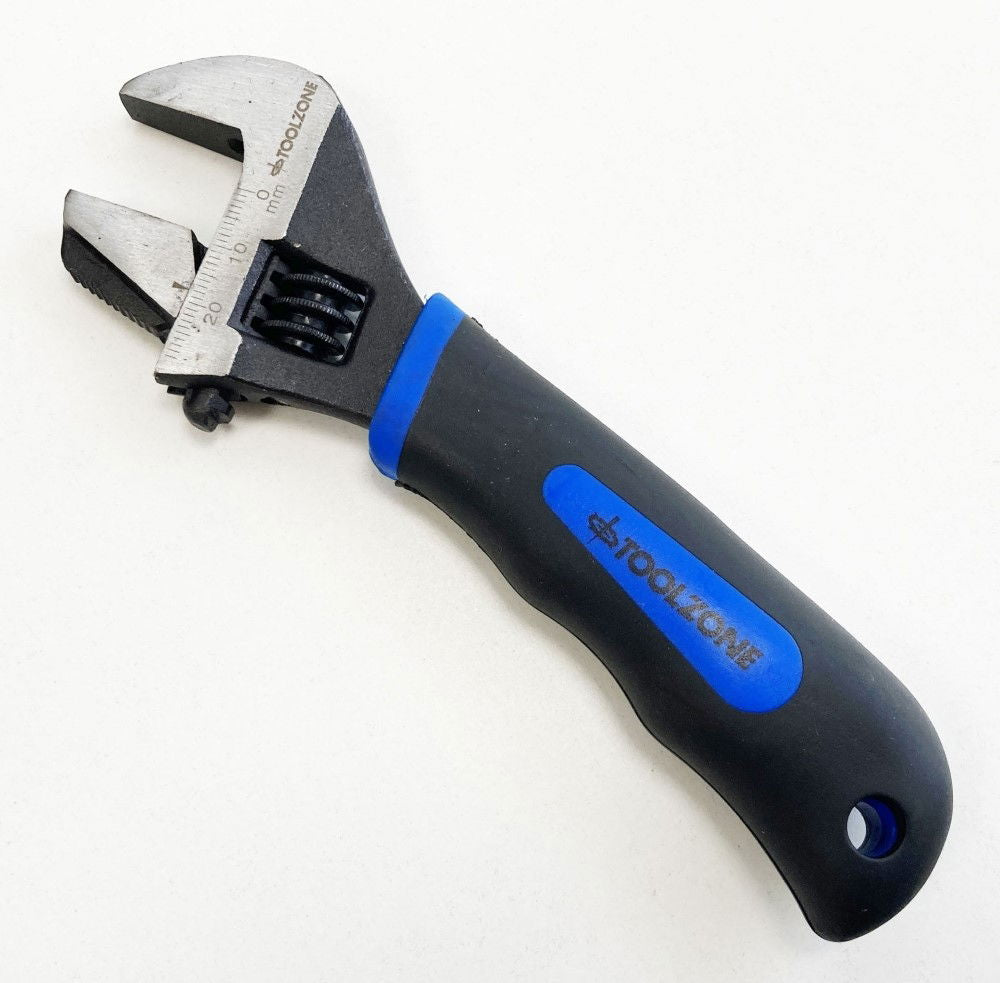 ADJUSTABLE SPANNER 2 IN 1 STUBBY REVERSIBLE JAW 25mm DROP FORGED STEEL - TOOLZONE KDPSP181